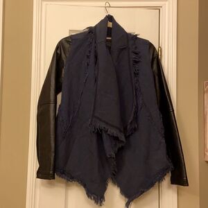 BLANKNYC - adorable fringe/jean jacket, small